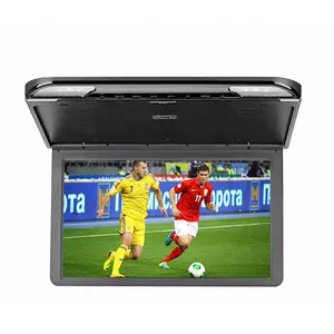 15.6 pouces Android lecteurs vidéo de voiture HD LCD écran Automobile plafond montage sur le toit moniteur de voiture MP5 multimédia TV 1080P