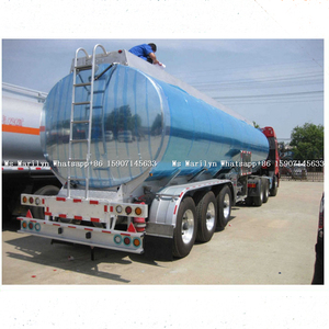 Tri essieu SASO RED DOT en alliage d'aluminium pétrolier à vendre, 45000 litres carburant citerne remorque - Product Image 2