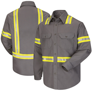 Produttore all'ingrosso Hi Vis camicia riflettente <span class=keywords><strong>lavoro</strong></span> Hi Vis camicia di sicurezza riflettente <span class=keywords><strong>abbigliamento</strong></span> - Product Image 1