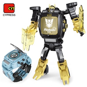 Reloj de Pulsera Digital de <span class=keywords><strong>Dibujos</strong></span> <span class=keywords><strong>Animados</strong></span>, Reloj de Juguete Intercambiable con Robot para Niños - Product Image 1