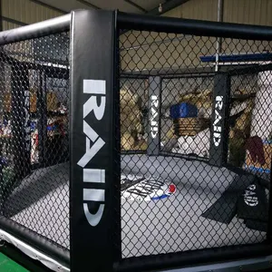 LinyiQueen MMA UFC Kandang Oktagon, Ukuran Disesuaikan Logo Taekwondo Karate Judo MMA Cage