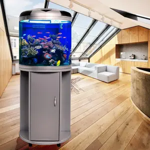 Nieuwste Ontwerp Minjiang Half Ronde Aquarium Fish Tank Plastic