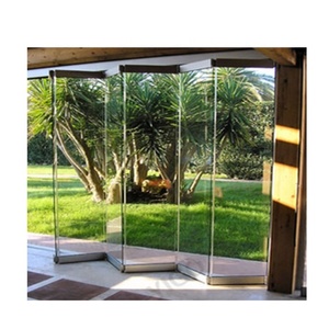 <span class=keywords><strong>Puertas</strong></span> de desvío de vidrio de Granero Interior, <span class=keywords><strong>puertas</strong></span> de acordeón modernas de alta calidad <span class=keywords><strong>sin</strong></span> marco de aluminio, aleación de aluminio, plegables para Exterior - Product Image 3