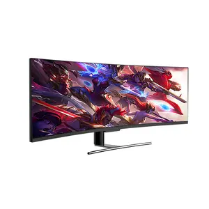 Grande campo de vendedor 49 polegadas curvo 144hz monitor de jogo no monitor lcd