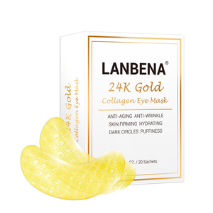LANBENA 24 K gold collagen eye mask eye patches - Product Image 1