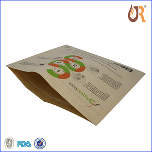Chine Usine Petit Mini Trois Côté Joint Organique Kraft Papier Bébé Vêtements Emballage Pochettes avec Fermeture Zip - Product Image 2