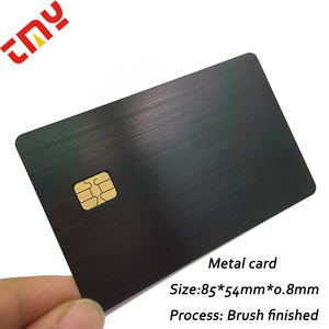 Carte <span class=keywords><strong>di</strong></span> <span class=keywords><strong>Credito</strong></span> in Metallo Personalizzate, Formato Standard, Economiche, Nere, con Chip EMV e Design Personalizzato - Product Image 2