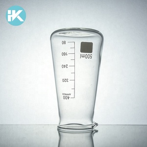 Huke personnalisé 500 ml équipement de laboratoire résistant à la chaleur conique borosilicate bécher - Product Image 2