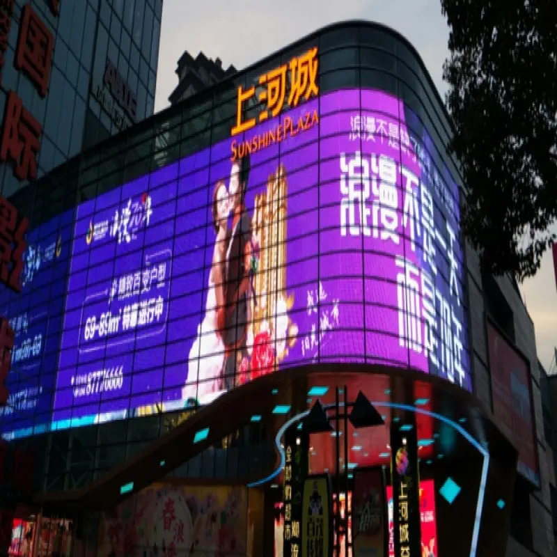 Hot chinese hd video hd volledige kleur led tv lcd led display p10 led