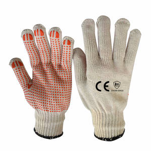 Washable 13 gauge dotting PVC gloves utility cotton knitted gloves utility the hand for protection - Product Image 1