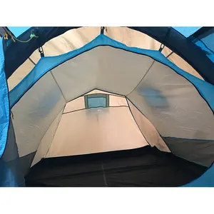 Tente de Camping gonflable pour 4 personnes, grande taille, plein air,