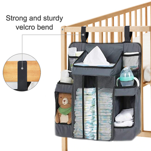 Organizador de Pañales Resistente <span class=keywords><strong>para</strong></span> Bebé y Organizador de Guardería, Organizador Colgante <span class=keywords><strong>para</strong></span> Corralito, Gris, <span class=keywords><strong>para</strong></span> Viajes en Auto - Product Image 4