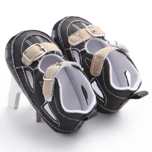 好宝宝优质中国0-1岁儿童夏季男婴婴儿帆布凉鞋鞋