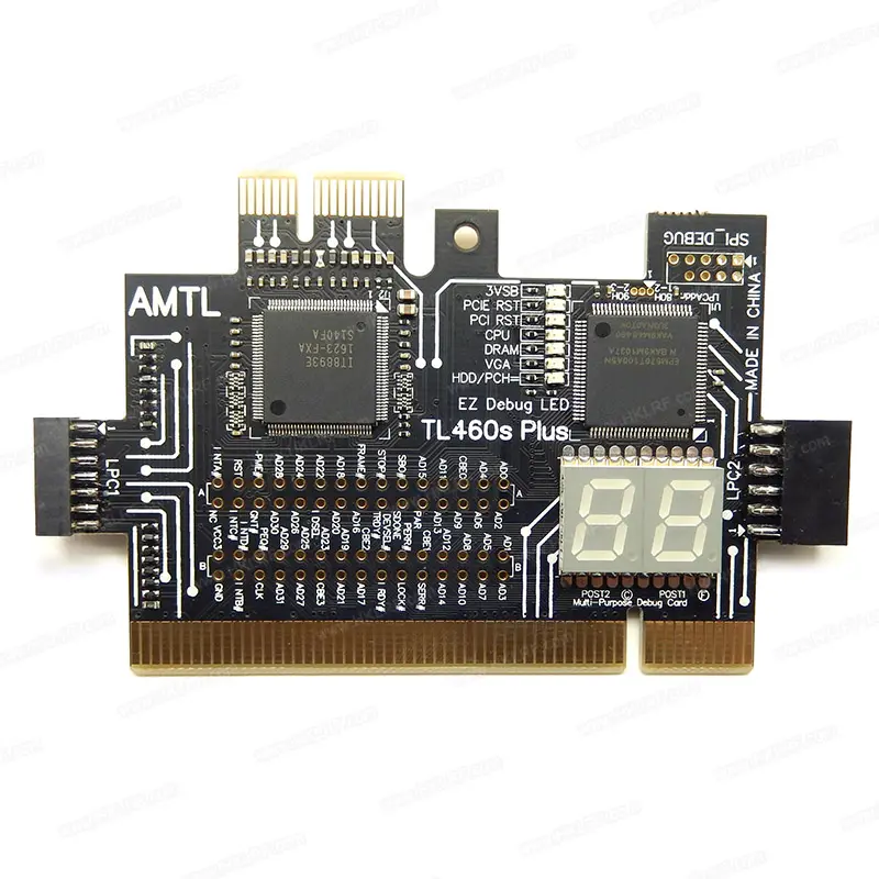 Thẻ Gỡ Lỗi TL460S PLUS Kiểm Tra Chẩn Đoán Bo Mạch Chủ PCI PCIE Cho PC