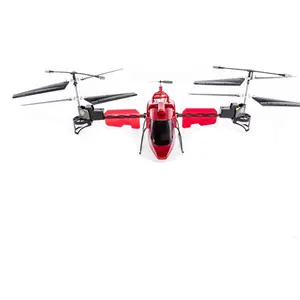 2014年のスタントファン! Rc Fish Hawk 360 Degree回転Gyro 2.4G R/C Flying赤/スーパー合金ヘリコプター #6691 rc動物飛行玩具