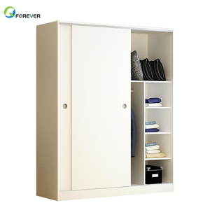 <span class=keywords><strong>Armadio</strong></span> Moderno in MDF a 2 Ante Stile Pannello Arredamento Camera da Letto per Casa Hotel Cucina o Soggiorno - Product Image 1