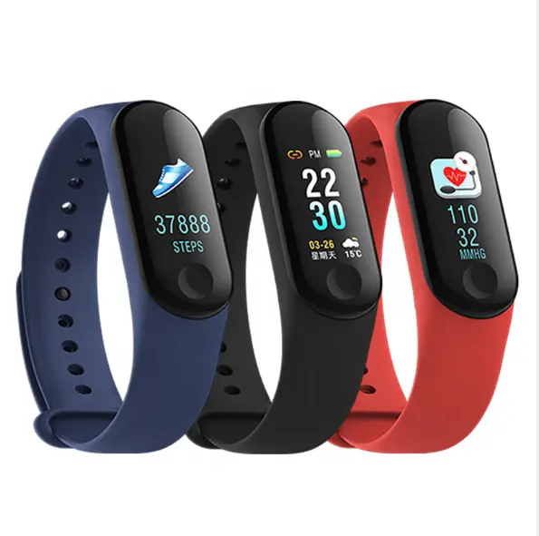 New Arrival Smart Band Heart Rate Monitor Smart Bracelet Message Reminder Sport Health M3 Smart Wrist Band