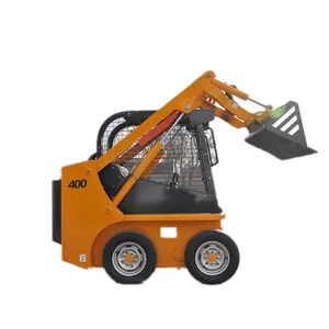 Factory low price HY400 compact mini wheel skid steer loader Mini Loader for sale