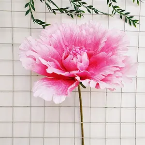 V-1122 Fiore Gigante Artificiale di <span class=keywords><strong>Peonia</strong></span> in Seta per Decorazione Palcoscenico all'Ingrosso - Product Image 1