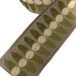 Tela de Encaje Bordada de Poliéster de Alta Calidad JBL, Adorno de Tela de Encaje <span class=keywords><strong>para</strong></span> Cortinas - Product Image 1