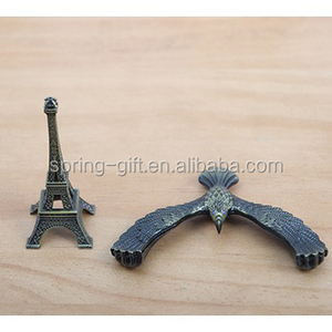 Promotion cadeau bureau décor plaqué métal modèle de Tour Eiffel Souvenir rotatif équilibre aigle repère France bureau décoration - Product Image 5