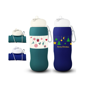 Regalo de Navidad plana de silicona plegable botella de <span class=keywords><strong>agua</strong></span> del aerosol de la niebla - Product Image 1