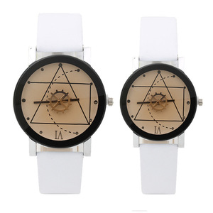 Relojes <span class=keywords><strong>de</strong></span> moda para parejas, <span class=keywords><strong>de</strong></span> cuero, con línea geométrica, timón, estudiantes, regalo, <span class=keywords><strong>de</strong></span> pulsera, <span class=keywords><strong>de</strong></span> cuarzo - Product Image 2