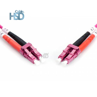 MEJOR PRECIO DE Internet OM4 Cable de parche de fibra Duplex LC a LC blindado 3 5 de 10 metros de código de Color de Cable precio