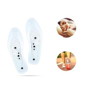 Amazon hot selling free cutting foot pain relief acupuncture therapeutic magnetic massage insoles shoe - Product Image 1