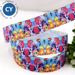 Al por mayor personalizado 25mm 1 pulgadas impreso unicornio caballo tejer grogrén (ligamento tafetán cinta - Product Image 2