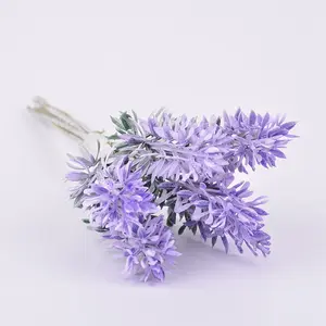 14.5Cm Populaire Hete Verkoop Kunstbloemen Simuleren Boeketten Lavendel Decoratieve Bloem Nep Arrangement Plastic Bloemen