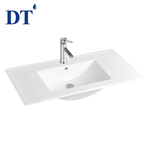 Décoratif top mount évier en céramique salle <span class=keywords><strong>de</strong></span> bains standard <span class=keywords><strong>80</strong></span> <span class=keywords><strong>cm</strong></span> les meubles-lavabos - Product Image 1