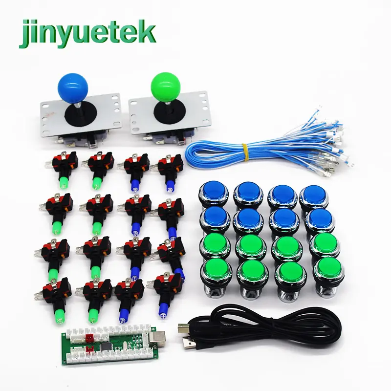 2 Speler Spel Diy Arcade Kit Led Button Joystick Factory Outlet