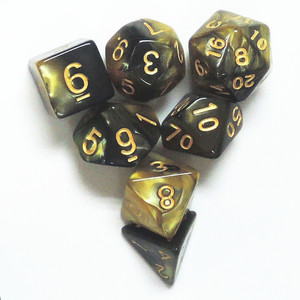 Dados de Juego de Rol (RPG) y D&D de Plástico Impresos a Color con Diseño Nuevo y Personalizado, en Forma Poliedrica, Gran Venta 2024 - Product Image 3