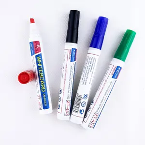 China Factory Cheap Refill Ink Whiteboard Marker Hot Plastic Tube Marker Board Chisel Whiteboard Marker