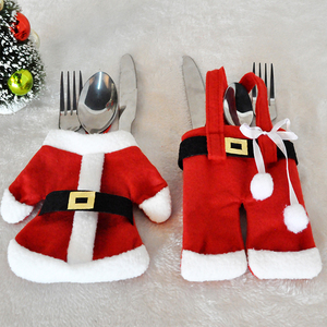 Nueva llegada de Navidad de Santa Claus vajilla cubierta de Navidad tenedor y cuchillo titular - Product Image 6
