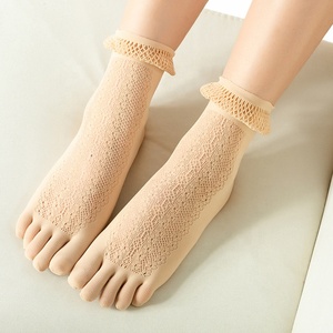 Hotsale Mùa Hè Nhật Bản Cô Gái Sexy <span class=keywords><strong>Nylon</strong></span> Ren Dễ Thương Vô Hình Năm Vớ Lụa - Product Image 2