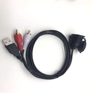La instalación en el vehículo de <span class=keywords><strong>USB</strong></span> 2,0 <span class=keywords><strong>jack</strong></span> de audio de 3,5mm <span class=keywords><strong>a</strong></span> 2rca de extensión de <span class=keywords><strong>cable</strong></span> - Product Image 3