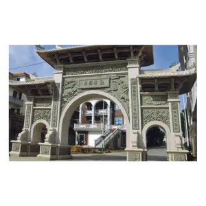 Carved Archway Granite Archway Grass Stone Archway Village Entrance Gate