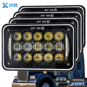LED Rectangular linterna proyector 4x6 sellado haz reemplazo Hola/<span class=keywords><strong>Lo</strong></span> haz DRL encaja faro bombilla para Jeep wrangler T001N - Product Image 5