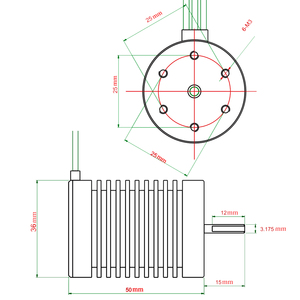 3650 4370KV 4P Sensorless sin escobillas Motor con 45A sin escobillas <span class=keywords><strong>ESC</strong></span> eléctrico controlador de velocidad por 1/10 RC Off-Road coche - Product Image 6