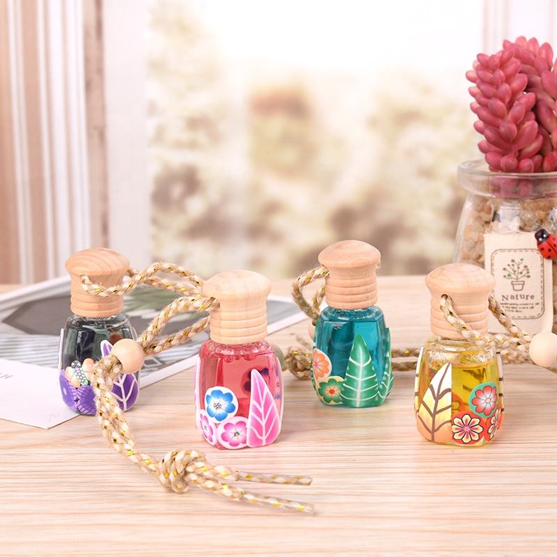 Glass Bottle Fragrance Oil Hanging Car Perfume Car air Freshener Car  Freshener