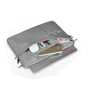 Lymech14インチトラベルショルダーメッセンジャーブリーフケースビジネスタブレットノートブックコンピューター防水ラップトップバッグケーススリーブカバー - Product Image 5