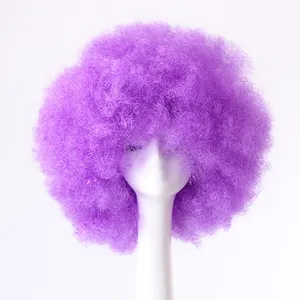 Fan explosive head wig dance bar wedding party dress performance puntelli parrucca Funny fluffy funny clown wig caps