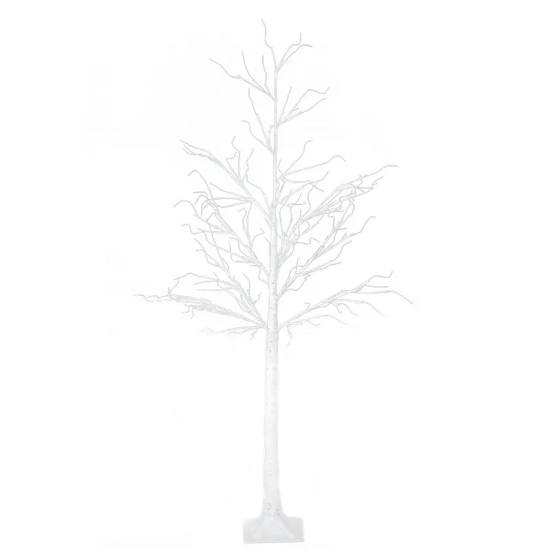 Wholesale 180cm Outdoor Decoration Artificial White Birch Palm Led Wireless Christmas Tree Lights