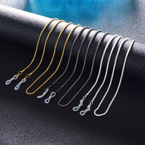 Porte-<span class=keywords><strong>cordon</strong></span> de lecture en acier inoxydable <span class=keywords><strong>pour</strong></span> <span class=keywords><strong>lunettes</strong></span>, lanière de cou, accessoire de mode, écologique, sangle, chaîne de <span class=keywords><strong>lunettes</strong></span> - Product Image 5