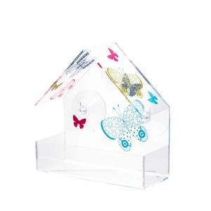Mangeoire à fenêtre À L'épreuve des Écureuils De Jardin Extérieur Décoratif Imperméable À L'eau Acrylique Papillon Populace Maison Pour Animaux De Compagnie mangeoire à Oiseaux - Product Image 4