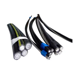 4*16mm2 XLPE/PVC Geïsoleerde LV/HV ABC Kabel Heet Verkoop Antenne Gebundeld Overhead Kabel Prijs