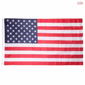 Tissu 100D polyester publicité bannière personnalisée USA, ROYAUME-UNI drapeau national fait en chine