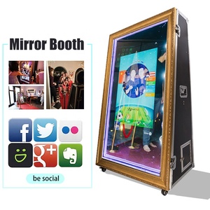 أفضل بائع شاشة تعمل باللمس ماجيك Phtobooth مرآة Selfie Led ملصق كابينة تصوير مجلس الوزراء - Product Image 1